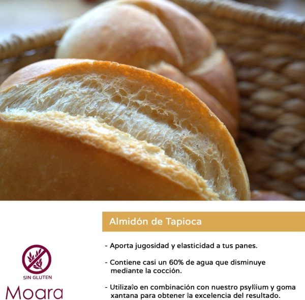 Almidón de tapioca - sin gluten, ecológico - MOARA 5kg - Imagen 4