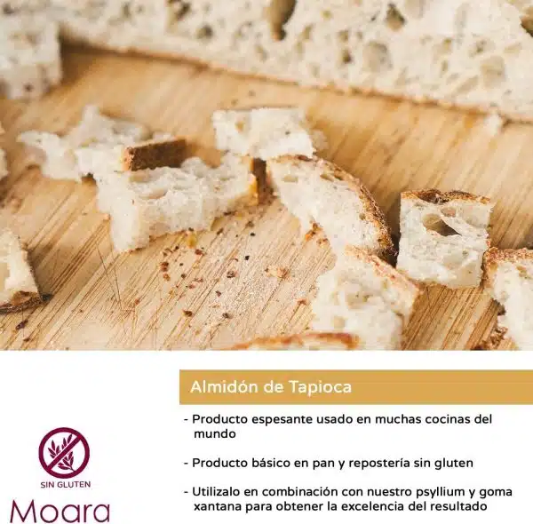 Almidón de tapioca ecológico - sin gluten - MOARA 1kg - Imagen 5
