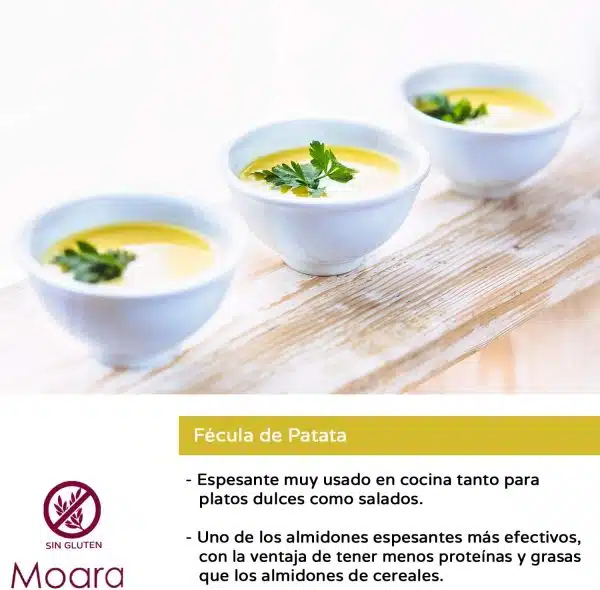 Fécula Almidón de patata - sin gluten, ecológica - MOARA 1kg - Imagen 5