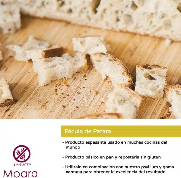 Fécula Almidón de patata - sin gluten, ecológica - MOARA 1kg - Imagen 6