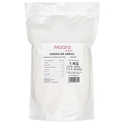 Harina de arroz - sin gluten- MOARA 1kg