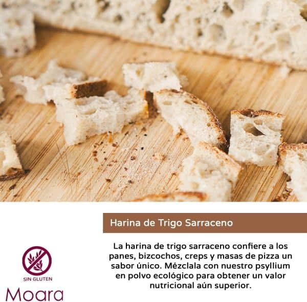 Harina de trigo sarraceno ecológica- sin gluten-  MOARA 1kg - Imagen 2