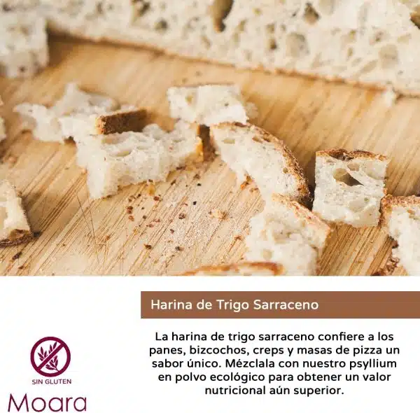 Harina de Trigo Sarraceno ecologico - sin gluten- MOARA 5kg - Imagen 6