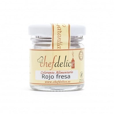 Colorante Rojo fresa en polvo CHEFDELICE
