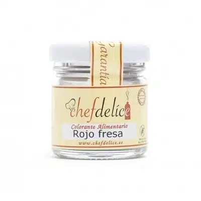 Colorante Rojo fresa en polvo CHEFDELICE