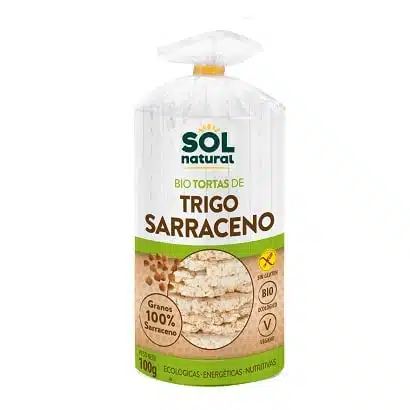Tortitas de trigo sarraceno - sin gluten -  SOL NATURAL 100g
