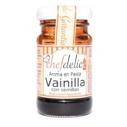 Aroma de Vainilla en pasta con Semillas - sin gluten - CHEFDELICE 50g