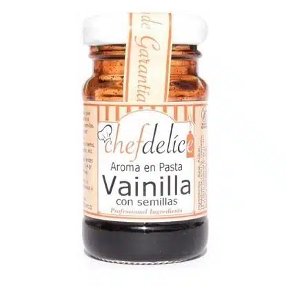 Aroma de Vainilla en pasta con Semillas - sin gluten - CHEFDELICE 50g
