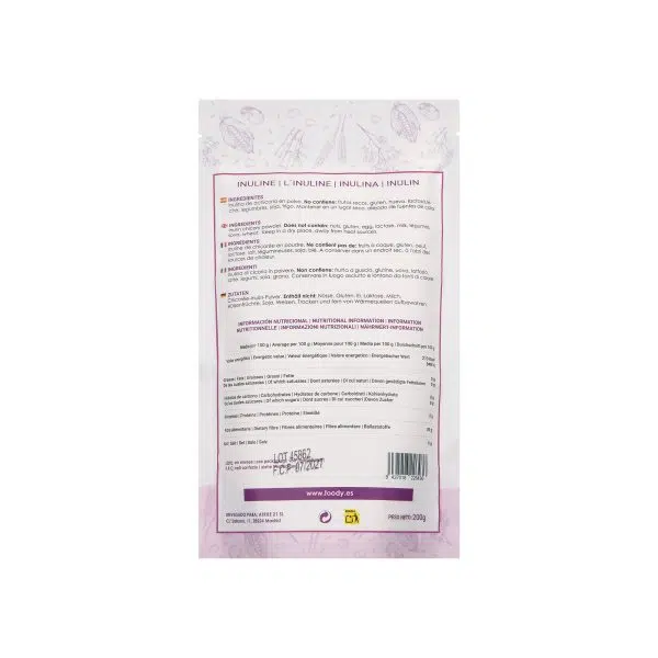 Inulina de achicoria en polvo - sin gluten- MOARA 200g - Imagen 2