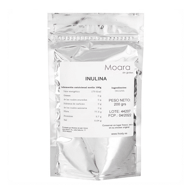 Inulina de achicoria en polvo - sin gluten- MOARA 200g