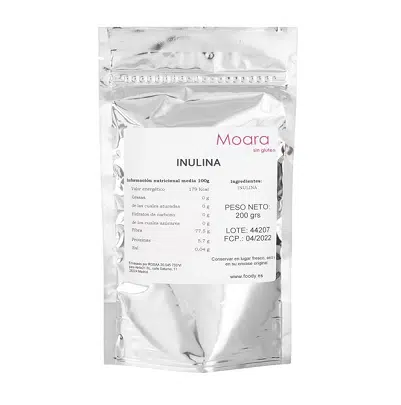 Inulina de achicoria en polvo - sin gluten- MOARA 200g