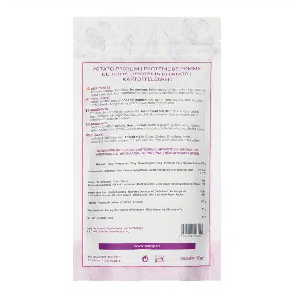 Proteina de patata - sin gluten, vegana - MOARA 100g - Imagen 4