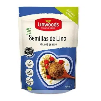 Semillas Germinadas de Lino Molido - sin gluten - LINWOODS 200g