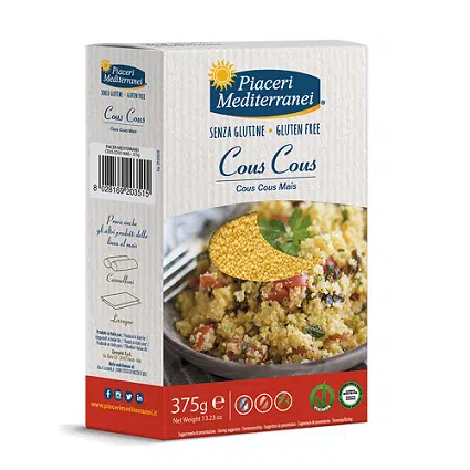 Cous Cous de Maiz - sin gluten- PIACERI MEDITERRANEI 375g