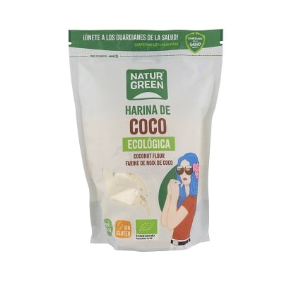 Harina de Coco ecológica - sin gluten -  NATURGREEN 500g