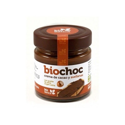 Biochoc crema cacao para untar avellanas sin gluten sin leche sin huevo