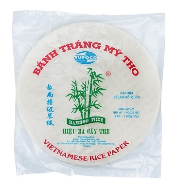 Papel de Arroz Vietnamita - sin gluten-  BAMBOO TREE 340g - diametro de 31 cm