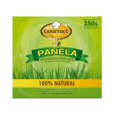 Panela en sobres 250g -- 300uds