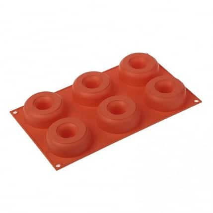 Molde silicona para Donuts 6 cavidades SILIKOMART