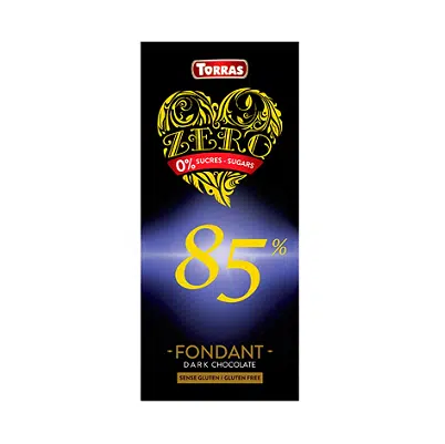 Chocolate 85% cacao sin azúcar TORRAS