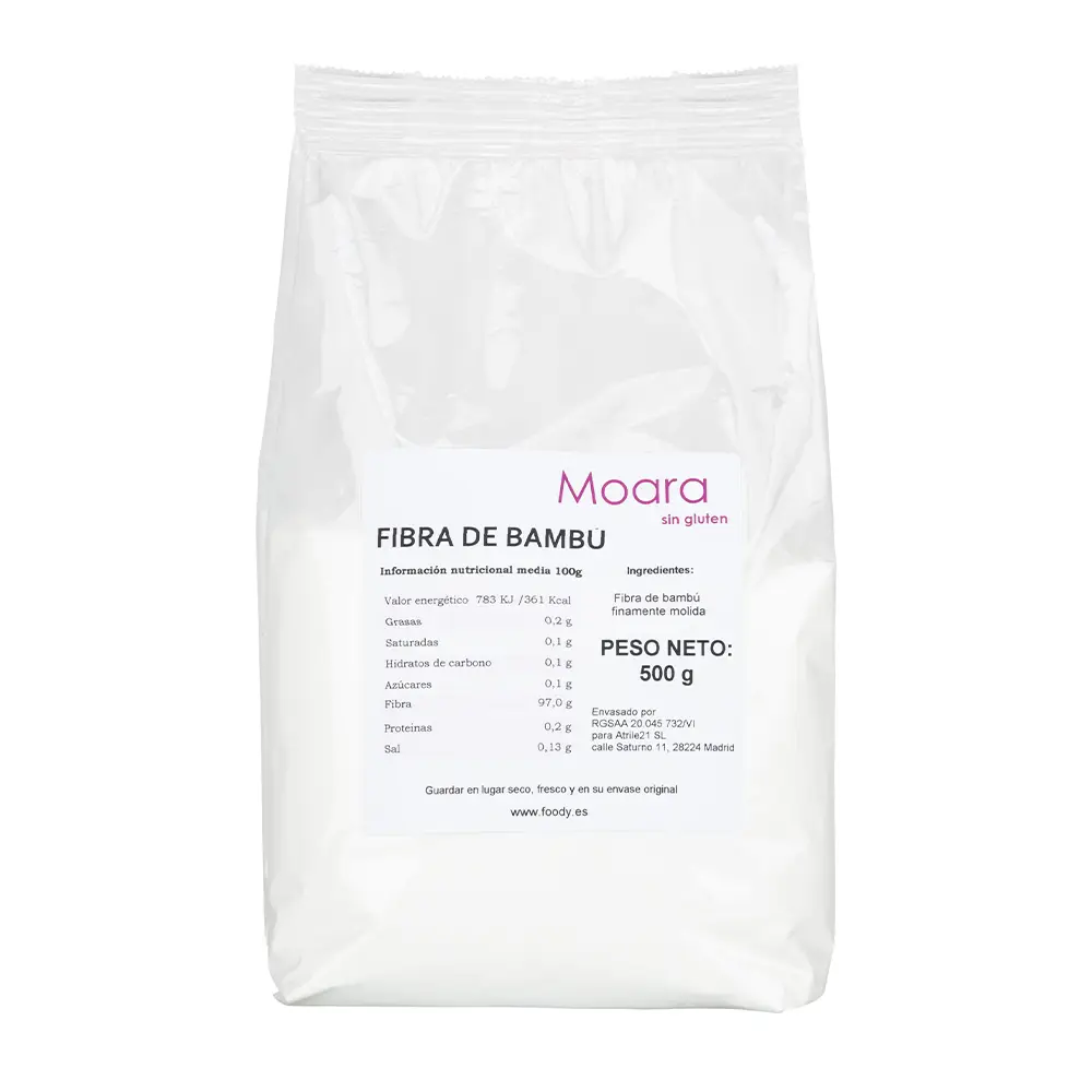 Fibra - Harina de Bambu -sin gluten- MOARA - Especial Keto I Low Carb 500g