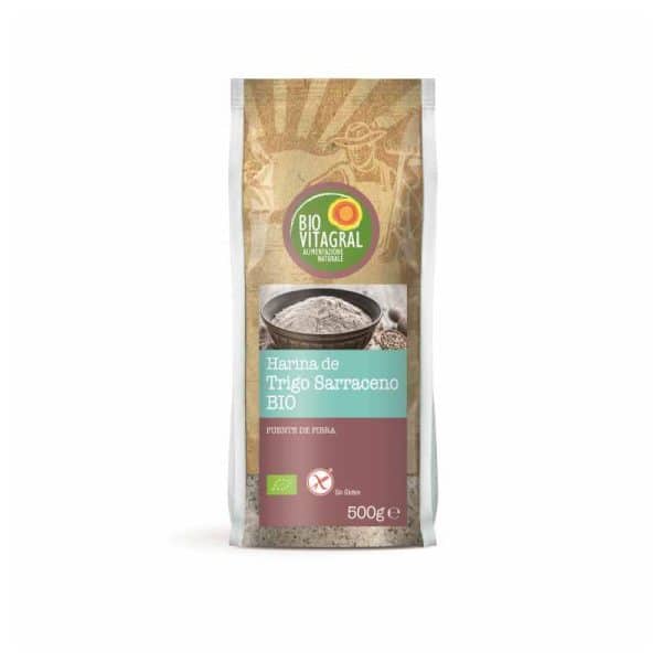 Harina de trigo sarraceno ecológico - sin gluten - BIOVITAGRAL 500 g