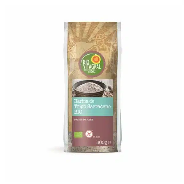 Harina de trigo sarraceno ecológico - sin gluten - BIOVITAGRAL 500 g