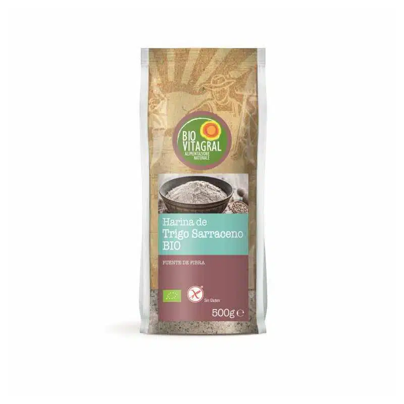 Harina de trigo sarraceno ecológico - sin gluten - BIOVITAGRAL 500 g