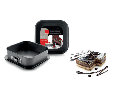 Molde Desmontable Cuadrado con Base Extra -17cm- IBILI