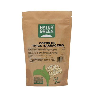 Copos de trigo sarraceno ecológicos - sin gluten- NATURGREEN 250g