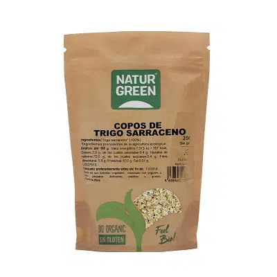 Copos de trigo sarraceno ecológicos - sin gluten- NATURGREEN 250g