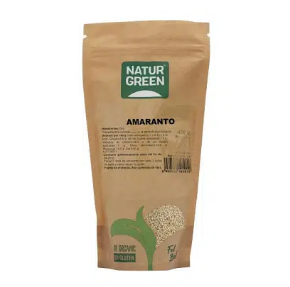 Amaranto en grano ecológico - sin gluten - NATURGREEN 450g