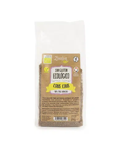 Cous Cous de trigo sarraceno ecológico - sin gluten -  ZEALIA 375g