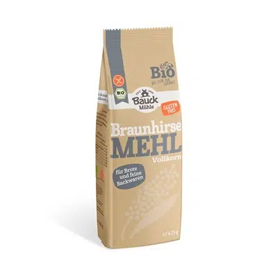 Harina de mijo marrón integral ecológico - sin gluten -  BAUCKHOF 425g
