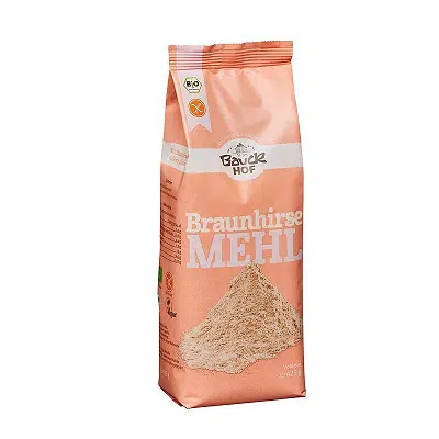 Harina de mijo marrón integral ecológico - sin gluten -  BAUCKHOF 425g