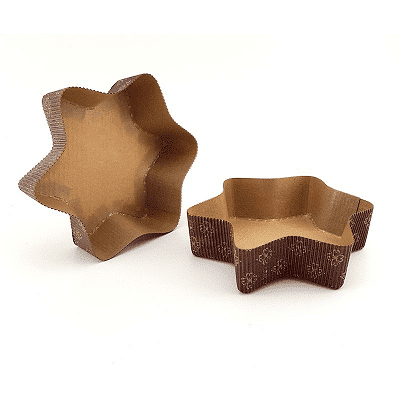 Molde para Panettone papel grueso Estrella 2 Molde para Panettone papel grueso Estrella - Imagen 2