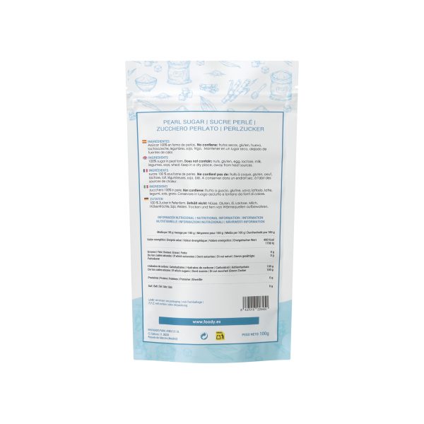 Azúcar perlado - sin gluten- MOARA 100g 2 Azúcar perlado - sin gluten- MOARA 100g - Imagen 2
