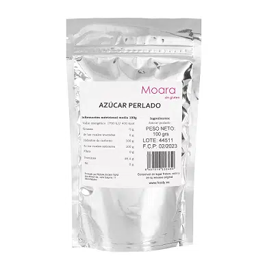 Azúcar perlado - sin gluten- MOARA 100g