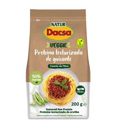 Proteina texturizada de guisante - sin gluten- NATUR DACSA 200g