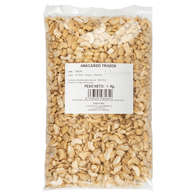 Anacardos crudos troceados - sin gluten- MOARA 1kg