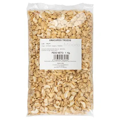 Anacardos crudos troceados - sin gluten- MOARA 1kg