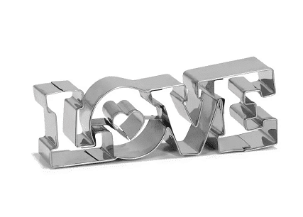 Cortador de galletas “Love”