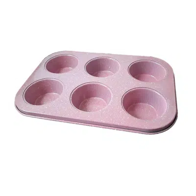 Molde 6 cupcake rosa