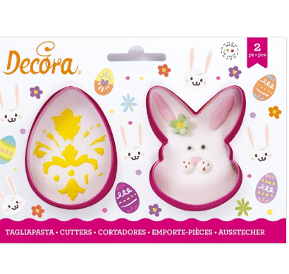 Set cortadores huevo y conejo DECORA