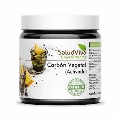 Carbón Vegetal Activado E153 - sin gluten, vegano- SALUD VIVA 50g