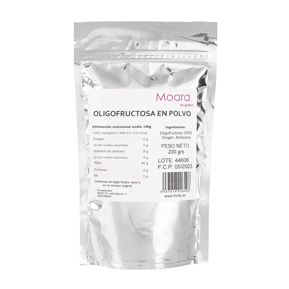 Oligofructosa de achicoria en polvo - sin gluten- MOARA 200g