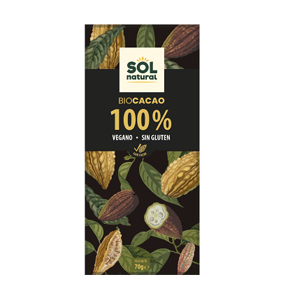 tableta cacao puro sol natural