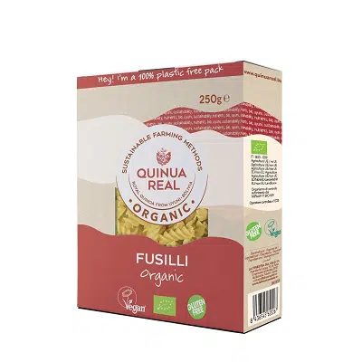 Fusilli de quinoa real y arroz - sin gluten, bio- QUINUA REAL 250g