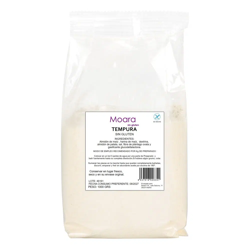 Harina para Tempura y Rebozados - sin gluten - MOARA 1kg