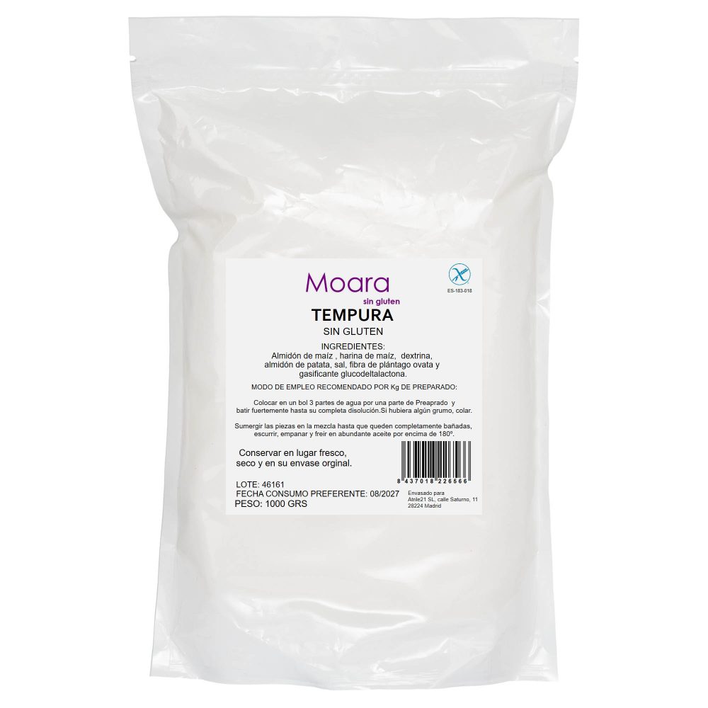 Harina para Tempura y Rebozados - sin gluten - MOARA 1kg
